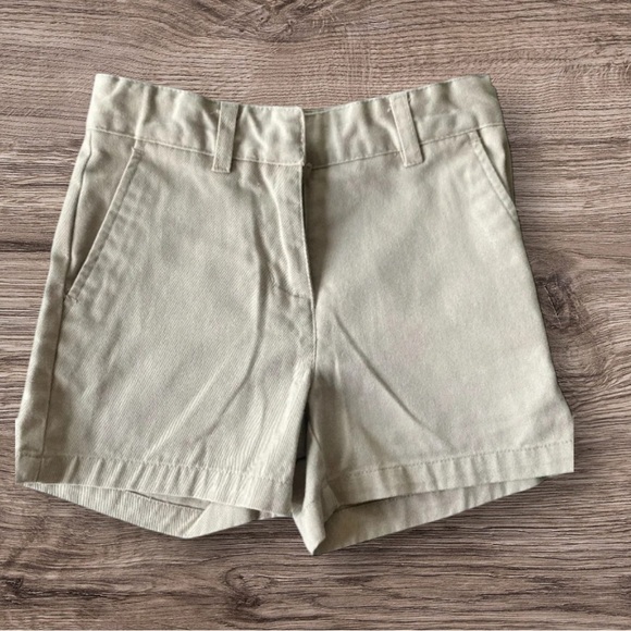 IZOD GIRLS KHAKI KHAKIS SHORTS BOTTOMS SCHOOL SUMMER CASUAL UNIFORM SIZE 4 - Picture 1 of 5